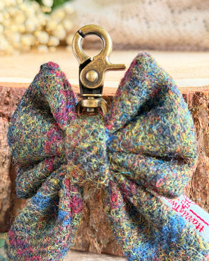 Harris Tweed® Bow Keyring | Bag Charm | Hunter Green (Copy) Dash Of Hounds