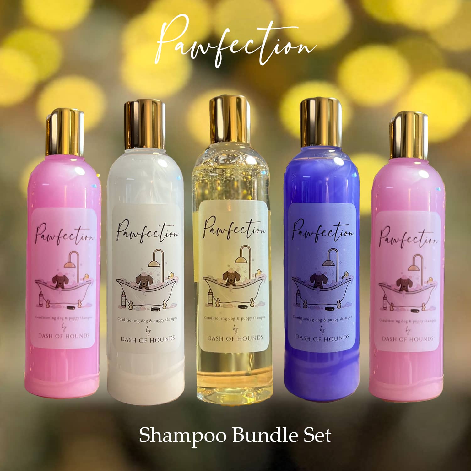 Pawfection dog grooming shampoo bundle set by Dash Of Hounds