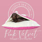 Pink Velvet Snuggle Cave Dog Bed Dash Of Hounds