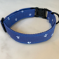 Blue Paw Print Dog Collar, Bow & Lead Set Hunter & Co.