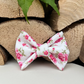 White Pink Ditsy Floral Dog Collar, Bow & Lead Set Hunter & Co.
