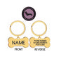 Bone Gold Dog ID Tag | Premium Thick Engraved Steel | 4cm Dog Identification Tags Hunter & Co.