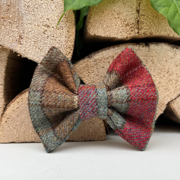 Autumn Khaki Tweed Dog Bow Hunter & Co.