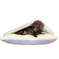 Light Grey Snuggle Cave Dog Bed Dash Of Hounds