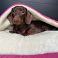 Pink Velvet Snuggle Cave Dog Bed Hunter & Co.