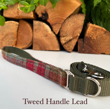 Autumn Khaki Tweed Dog Lead Hunter & Co.