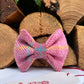 Harris Tweed® Rose Pink Tweed Dog Collar Bow & Lead Set Hunter & Co.