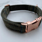 Green Blue Pink Tweed Dog Collar Bow & Lead Set Hunter & Co.