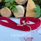 Harris Tweed® Red Tweed Dog Collar Bow & Lead Set Hunter & Co.