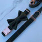 Green Tweed Dog Collar Bow & Lead Set Hunter & Co.