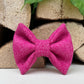 Bubblegum Pink Tweed Dog Bow Hunter & Co.