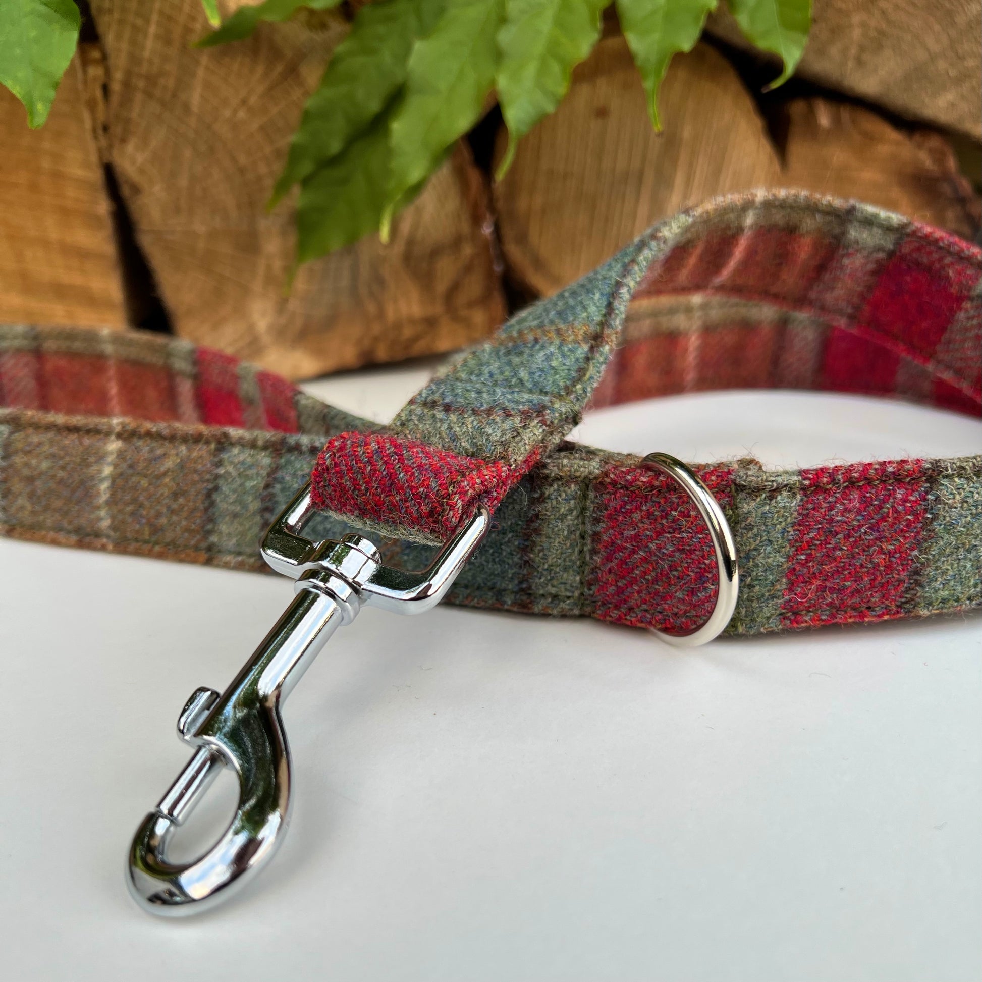 Autumn Khaki Tweed Dog Lead Hunter & Co.